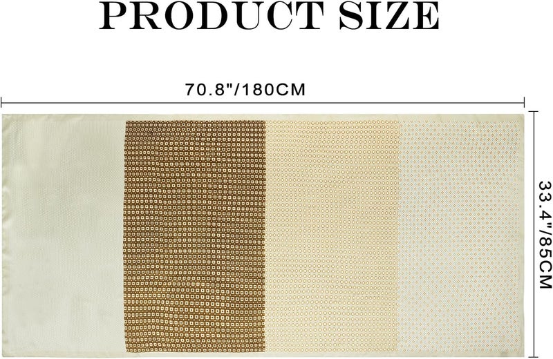 GERINLY Silk Feel Long Scarf for Men, Lightweight Business Dress Shawl Wraps Gentlemen, European Style Suit Scarves - Image 1